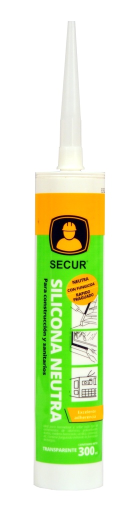 Silicona neutra Transparente 300 ml - SECUR